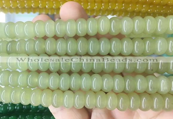 RBBS98 15 inches 6*10mm rondelle candy jade gemstone beads wholesale