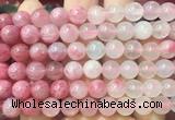 RDBS03 15 inches 10mm round pink rhodonite gemstone beads wholesale