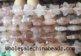 RGBS55 15 inches 14mm faceted star strawberry quartz beads wholesale
