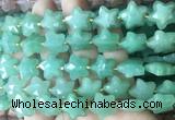 RGBS56 15 inches 14mm faceted star green aventurine beads wholesale