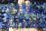 RGBS63 15 inches 14mm faceted star sodalite beads wholesale