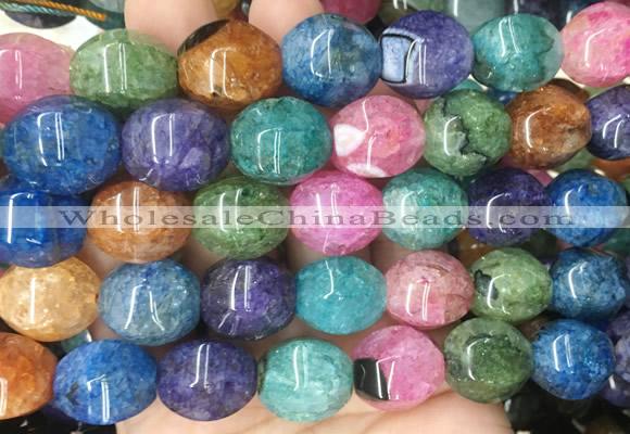 RIBS102 15 inches 14*17mm faceted rice agate gemstone beads wholesale