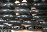 RIBS75 15 inches 13*40mm rice agate gemstone beads wholesale