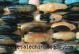 RIBS86 15 inches 13*40mm rice agate gemstone beads wholesale