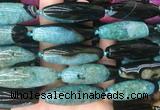RIBS88 15 inches 13*40mm rice agate gemstone beads wholesale