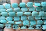 RTBS16 15 inches 8*10mm faceted rectangle amazonite beads wholesale