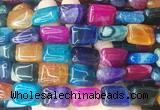 RTBS29 15 inches 15*20mm rectangle Agate gemstone beads wholesale