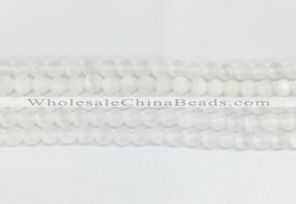 SEBS01 15 inches 6mm round selenite gemstone beads wholesale
