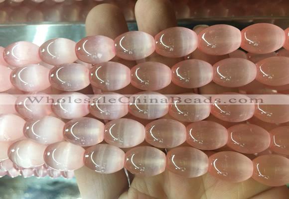 SEBS115 15 inches 6*9mm rice selenite gemstone beads wholesale