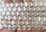 SEBS136 15 inches 8mm round selenite gemstone beads wholesale