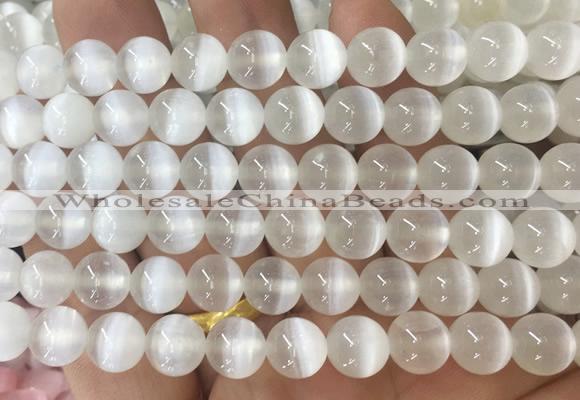 SEBS136 15 inches 8mm round selenite gemstone beads wholesale