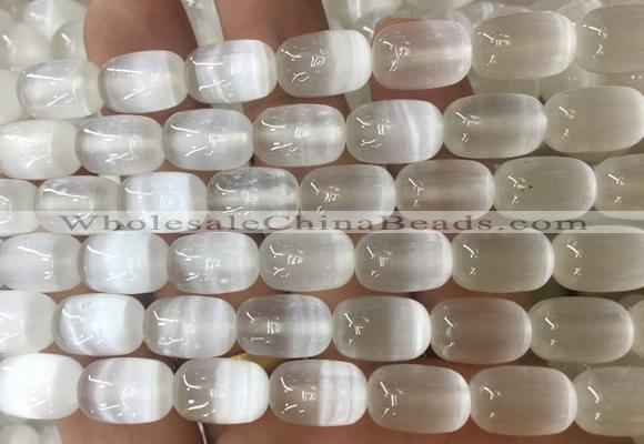 SEBS138 15 inches 8*12mm drum selenite gemstone beads wholesale