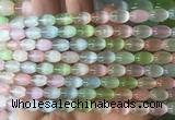 SEBS150 15 inches 6*9mm rice colorful selenite gemstone beads wholesale
