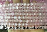 SEBS60 15 inches 6mm round selenite gemstone beads wholesale