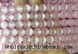 SEBS61 15 inches 8mm round selenite gemstone beads wholesale