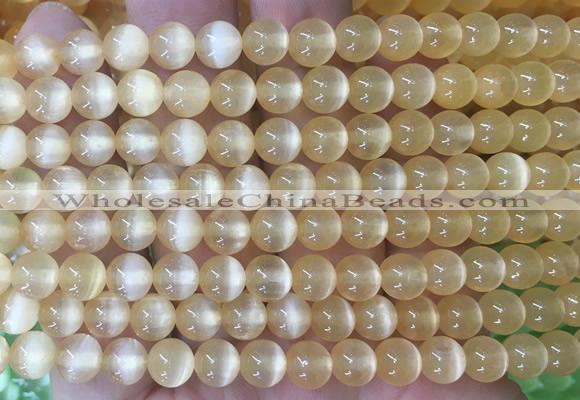 SEBS75 15 inches 6mm round selenite gemstone beads wholesale