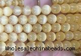 SEBS77 15 inches 10mm round selenite gemstone beads wholesale