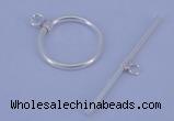 SSC02 5pcs 16mm donut 925 sterling silver toggle clasps