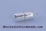 SSC109 5pcs 6.5*13mm tube 925 sterling silver magnetic clasps