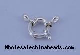 SSC204 5pcs 15mm 925 sterling silver spring rings clasps