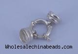 SSC215 5pcs 14.5mm sterling silver spring rings clasps