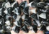 TABS01 15 inches 20*20mm triangle Agate gemstone beads wholesale