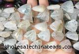 TABS02 15 inches 20*20mm triangle Agate gemstone beads wholesale
