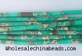 TBBS04 15 inches 4*13mm tube synthetic sea sediment jasper beads