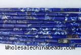 TBBS06 15 inches 4*13mm tube synthetic sea sediment jasper beads