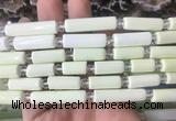 TBBS110 15 inches 8*15mm - 8*25mm tube lemon turquoise beads wholesale