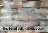 TBBS124 15 inches 13*40mm tube agate gemstone beads wholesale