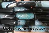 TBBS130 15 inches 13*40mm tube agate gemstone beads wholesale