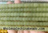 TBBS154 15 inches 7*9mm tube candy jade gemstone beads wholesale