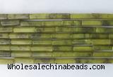 TBBS18 15 inches 4*13mm tube Taiwan jade gemstone beads