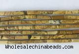 TBBS30 15 inches 4*13mm tube picture jasper gemstone beads