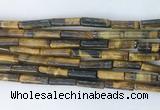 TBBS31 15 inches 4*13mm tube yellow tiger eye gemstone beads
