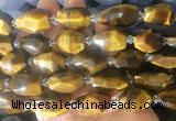 TEBS49 15 inches 12*16mm - 15*20mm faceted nuggets yellow tiger eye beads