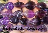 TRBS113 15 inches 13*18mm flat teardrop Amethyst beads wholesale