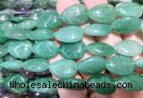 TRBS117 15 inches 13*18mm flat teardrop Green aventurine beads wholesale