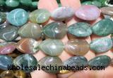 TRBS120 15 inches 13*18mm flat teardrop India agate beads wholesale
