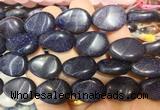 TRBS122 15 inches 13*18mm flat teardrop twist Blue goldstone beads wholesale