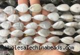 TRBS48 15 inches 13*18mm flat teardrop white crazy lace agate gemstone beads