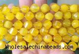 TWBS101 15 inches 10mm faceted twist agate beads wholesale
