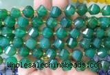 TWBS104 15 inches 10mm faceted twist agate beads wholesale