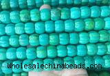 WBBS01 15 inches 9*12mm pumpkin yellow green howlite turquoise beads wholesale
