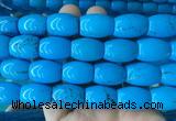 WBBS11 15 inches 15*20mm rice howlite turquoise gemstone beads wholesale