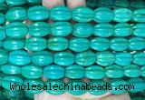 WBBS14 15 inches 12*16mm pumpkin howlite turquoise gemstone beads wholesale