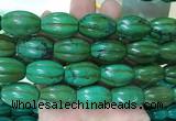 WBBS16 15 inches 16*22mm pumpkin howlite turquoise gemstone beads wholesale