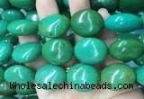 WBBS36 15 inches 23*27mm oval howlite turquoise gemstone beads wholesale