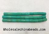 WBBS44 15*22mm carved tube loose howlite turquoise gemstone beads wholesale